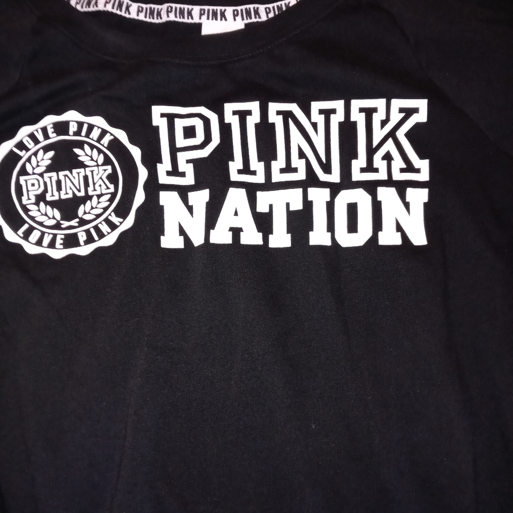 Pink Victoria Secret Off The Shoulder Sweater